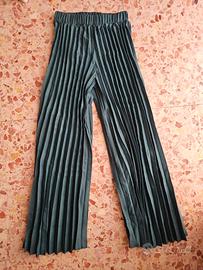 Pantaloni a palazzo con pieghe