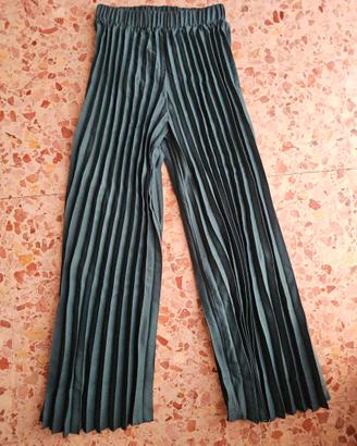 Pantaloni a palazzo con pieghe