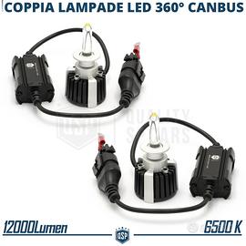 Kit Lampade LED H7 CANbus QUARZO 360° Luci LED Auto Luce Potente Bianc  6500K 55W