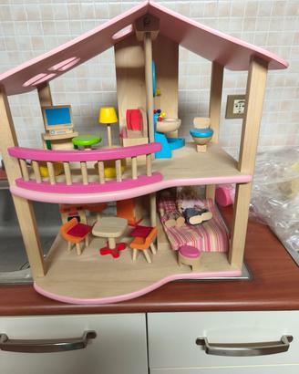 Casetta delle bambole in legno Pintoy