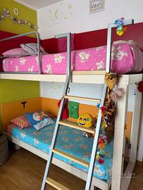 armadio più letto per ragazzi 