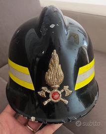 elmetto vigili del fuoco anni 80