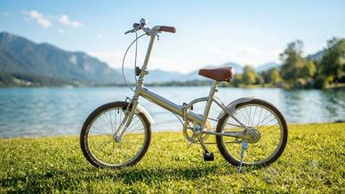 Bici pieghevole leggerissima in alluminio retrò