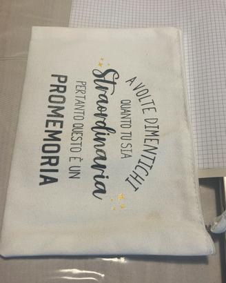 Pochette Amicizia, Sacchetto in Tessuto
