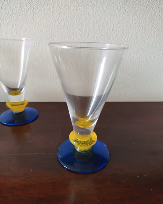 set calici in vetro soffiato 10