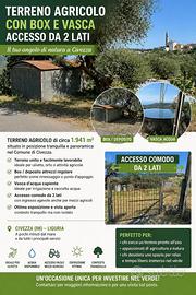 Terreno agricolo con box e Vasca a Civezza