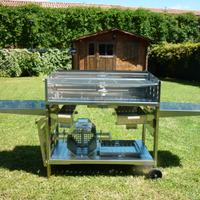 Barbecue a legna e carbonella inox 100FULL- ilSimo