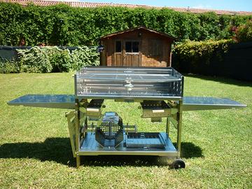 Barbecue a legna e carbonella inox 100FULL- ilSimo