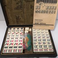 Set di gioco cinese Mahjong con custodia