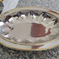 Tris vassoi in acciaio