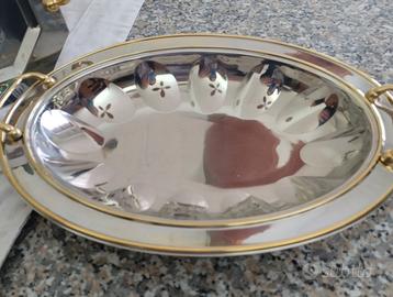 Tris vassoi in acciaio