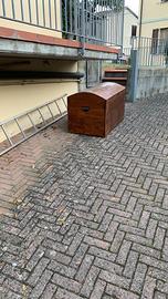 Baule  legno anni 60