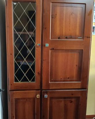 Mobile frigo/credenza  Patriarca in legno massello