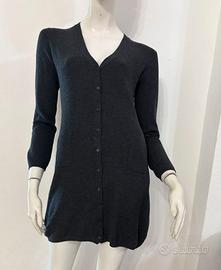MAX MARA Maxi cardigan grigio