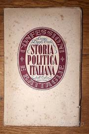  'STORIA POLITICA ITALIANA' di L. Degli Occhi 1946