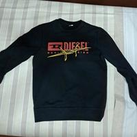 felpa nera diesel