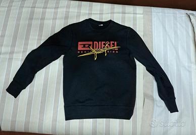 felpa nera diesel