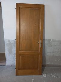 Porta per interni legno massello 80x210 (castagno)