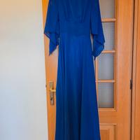 Abito lungo blu – elegante e leggero