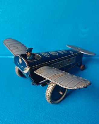 Aereo gioccattolo di latta Gunthermann anni '20