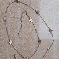 Collana Stelle Argento Oro Giallo