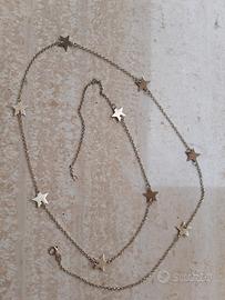 Collana Stelle Argento Oro Giallo