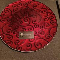 piatto in  vetro in rilievo 3D