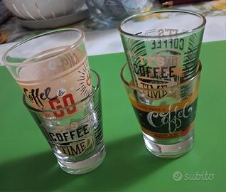 set bicchieri caffè 