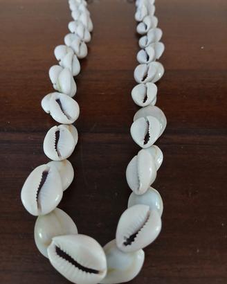 Collana conchiglie Ciprea vintage 