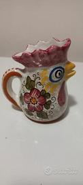 Brocca in ceramica dipinta a mano vintage