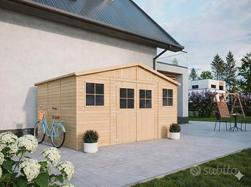 Casetta da giardino in legno SENZA PAVIMENTO - 401