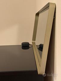 Specchio con cornice oro