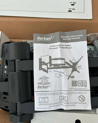 Staffa TV Barkan 13-90" Braccio Extra Lungo 104cm
