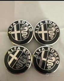 4 loghi ruote Alfa Romeo