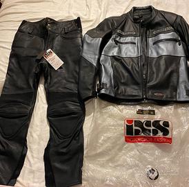 Giacca in pelle Uomo +pantaloni pelle Uomo moto - Abbigliamento e Accessori  In vendita a Parma