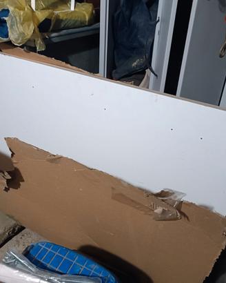 Top cucina in legno bianco