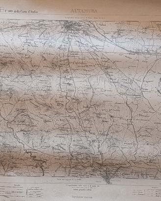 Cartine geografiche Puglia fine Ottocento 