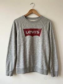 Felpa Levi's Grigia Melange con Logo Frontale