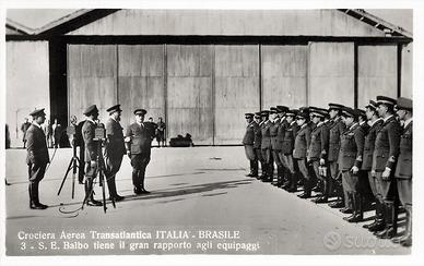N. 3 cartoline CROCIERA AEREA ITALIA-BRASILE Balbo