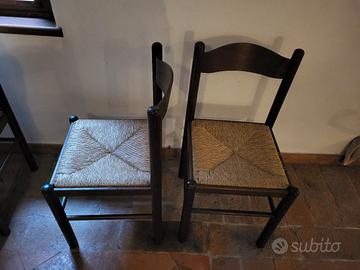 Quattro sedie in legno