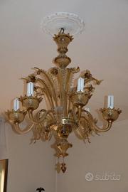 set di 3 lampadari veneziani di Murano