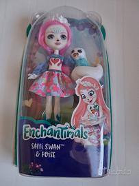 Bambola Enchantimals Saffi Swan & Poise - Nuova 