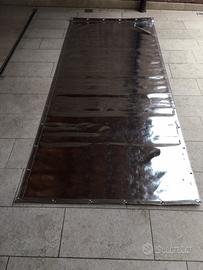 Fondali Palco / Telo in ecopelle argentata (3)