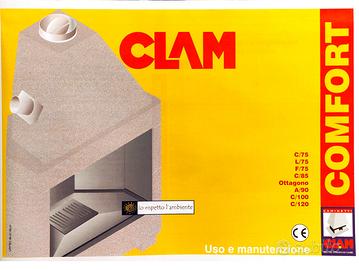 CLAM Comfort focolare caminetto C85 IMBALLATO
