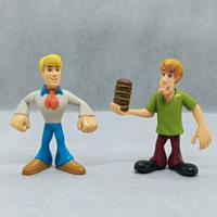 2 Personaggi Scooby-Doo in PVC; Shaggy e Fred