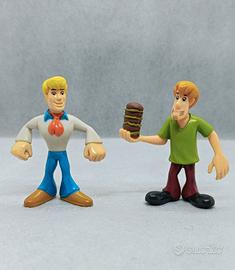 2 Personaggi Scooby-Doo in PVC; Shaggy e Fred