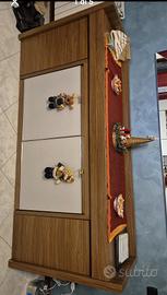credenza con tavolo integrato 
