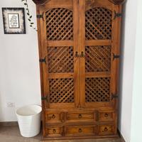 Mobile vetrinetta in legno massello