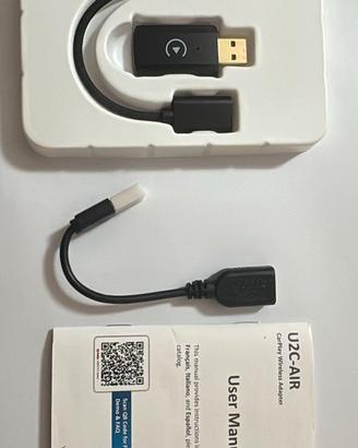 Adattatore wireless Car Play  U2C-AIR