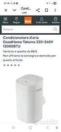 condizionatore portatile 12000 btu